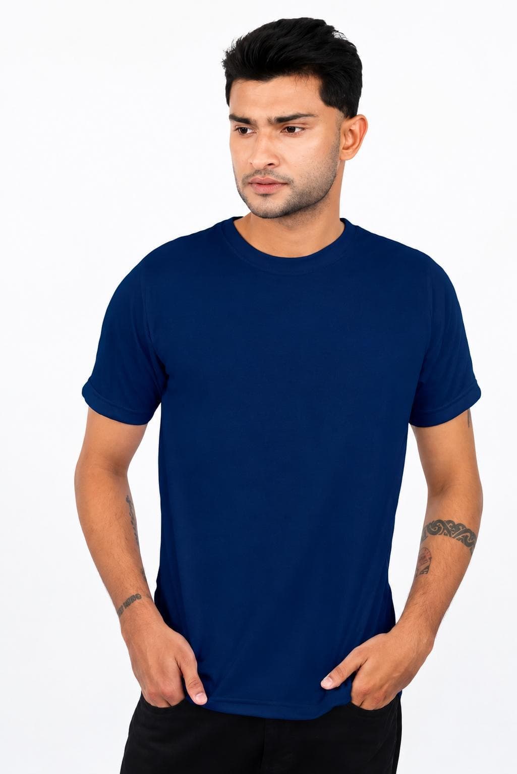 Dot Knit Round Neck