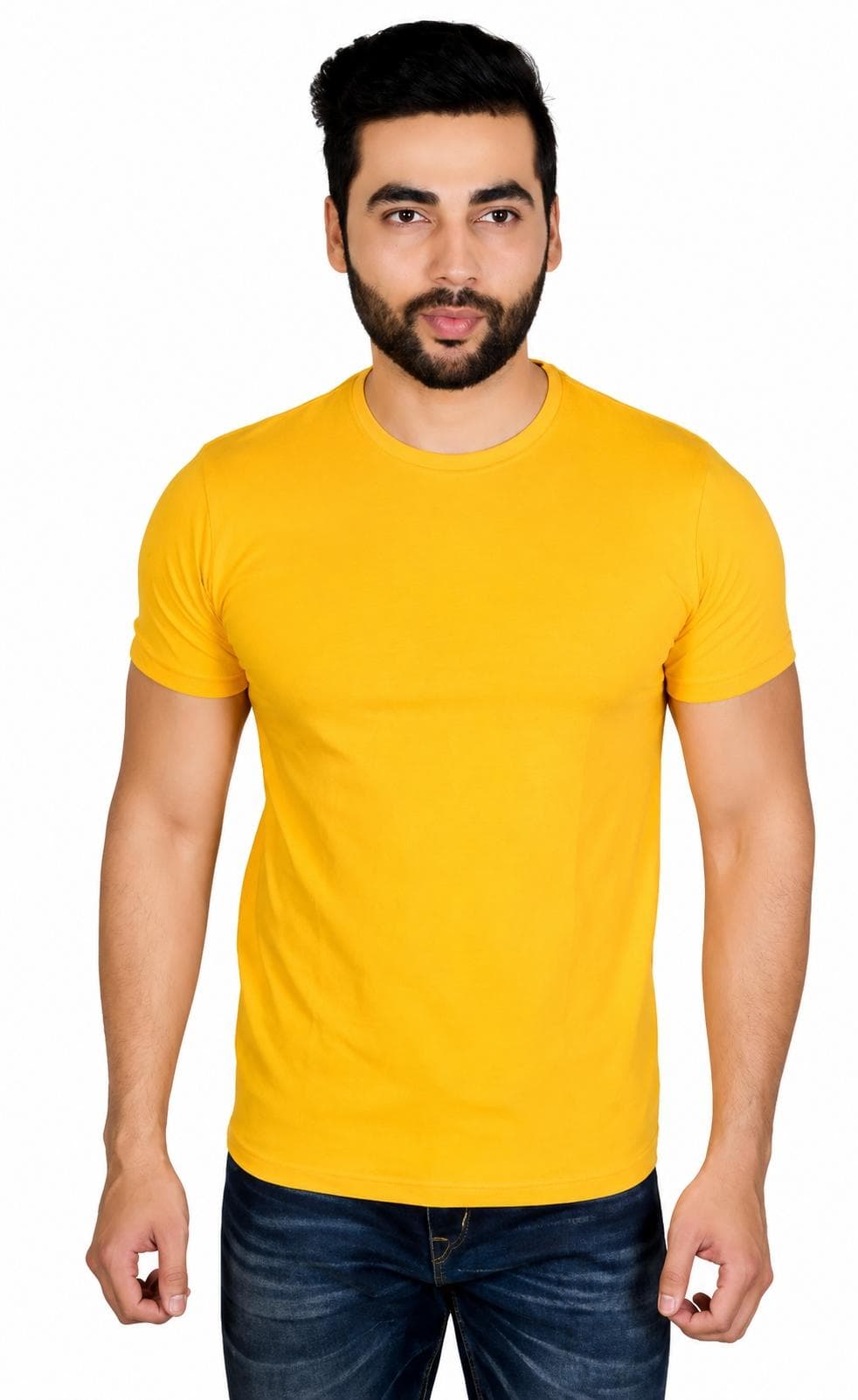 Polyester Cotton Round Neck